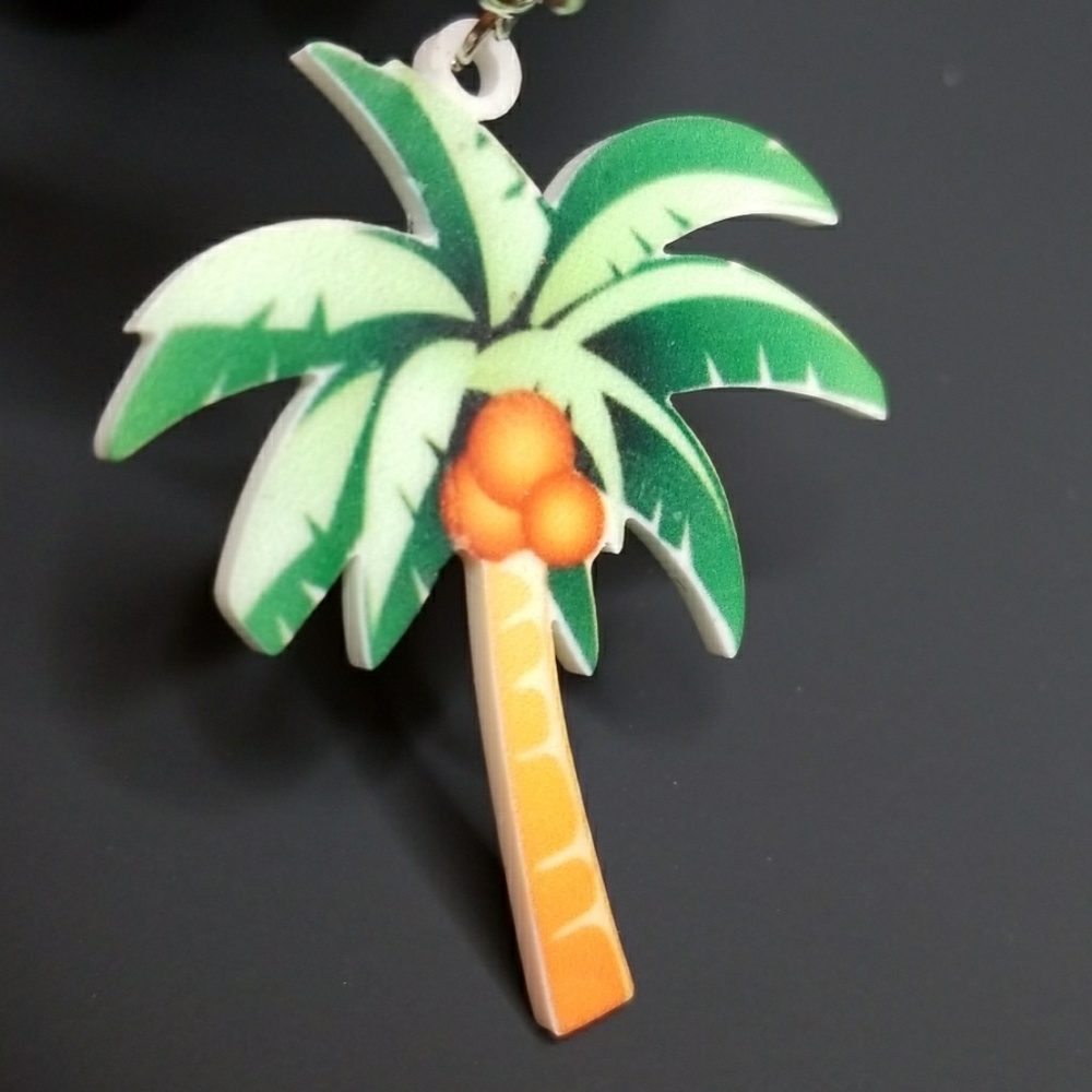 3 PACK Palm Palm Tree Earrings Lazer Printed - Picture 8 of 8